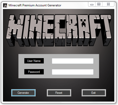 Minecraft account generator download mac installer
